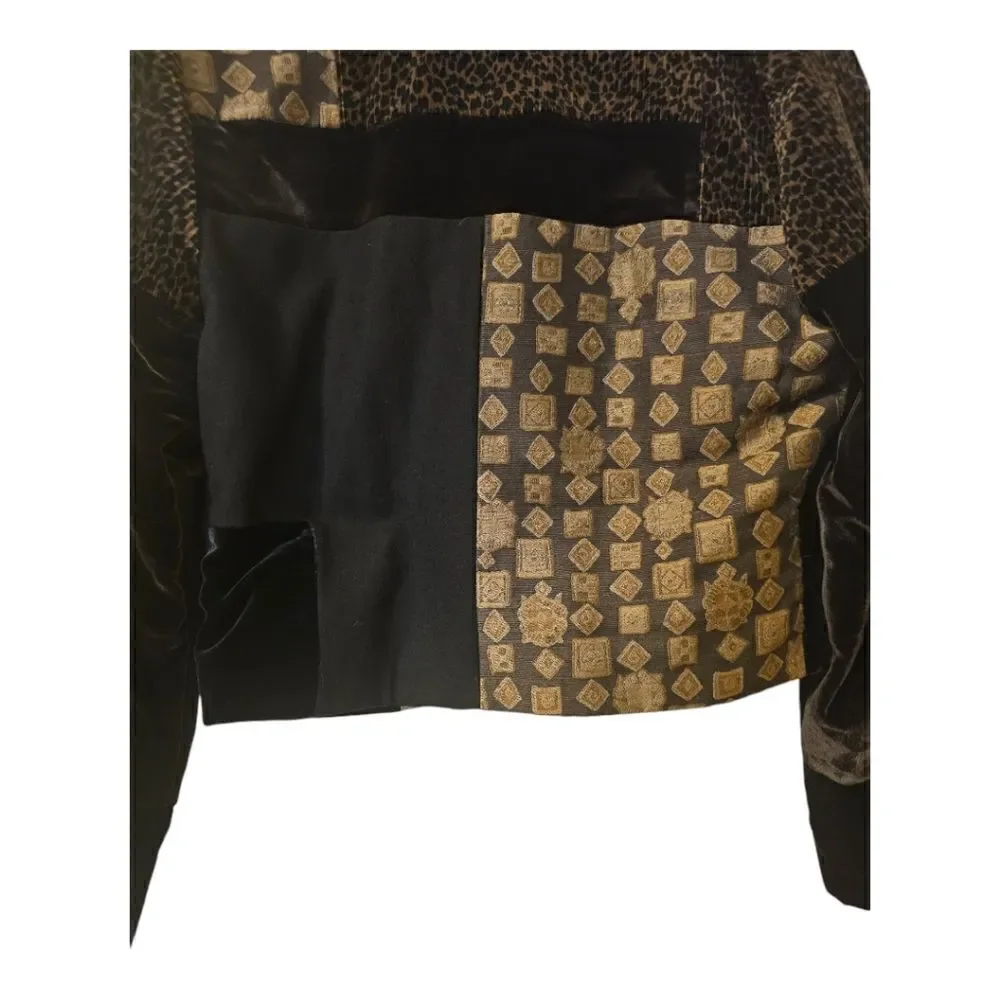CONCINNO Mixed Print Velvet Blazer - Size Large‎ - Picture 6 of 10